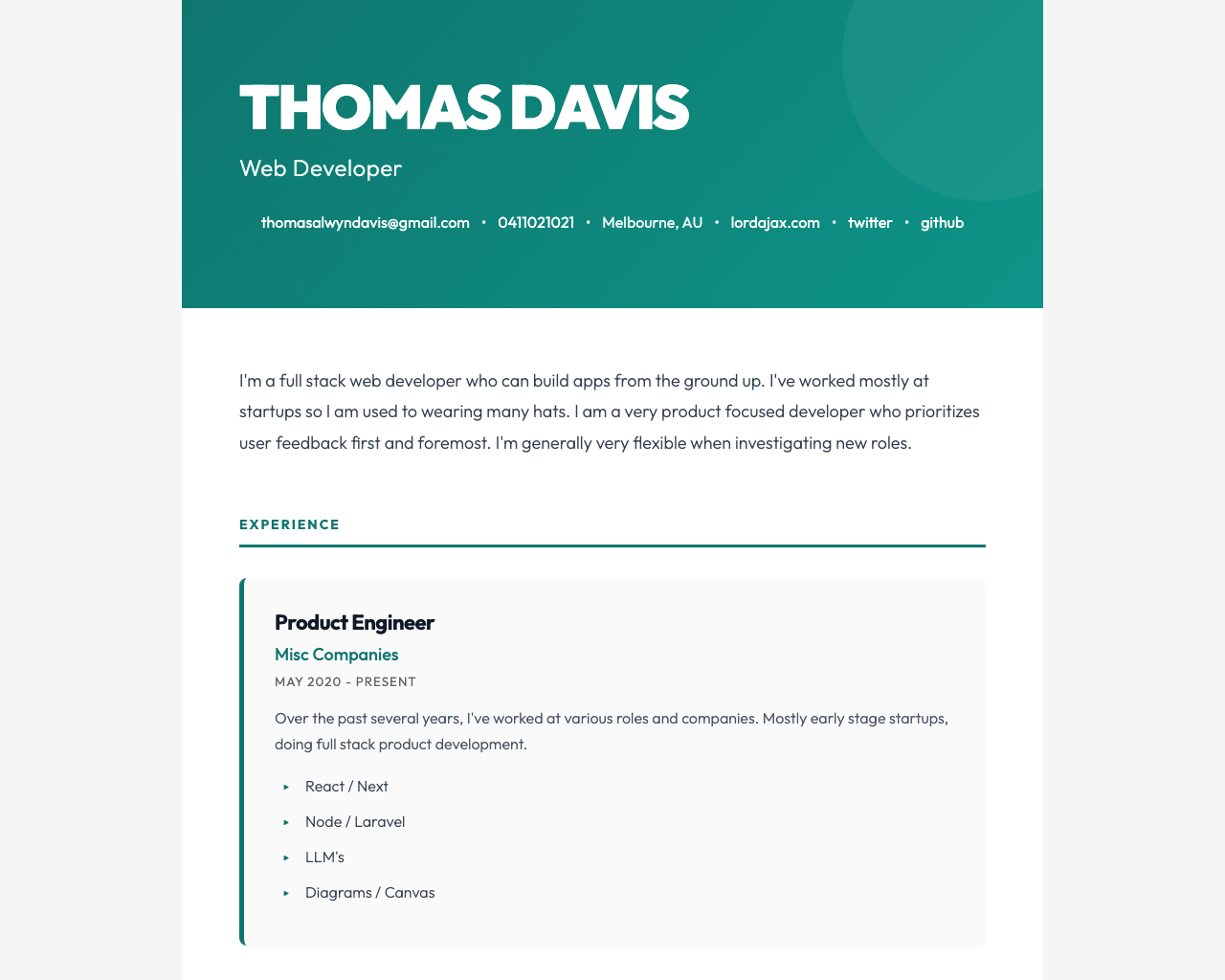 Bold Header Statement