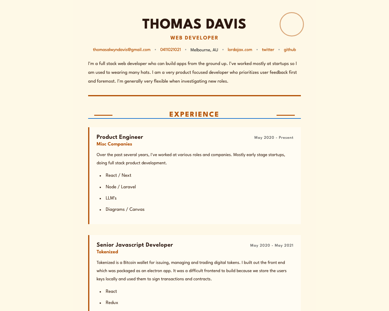 Mid-Century Resume